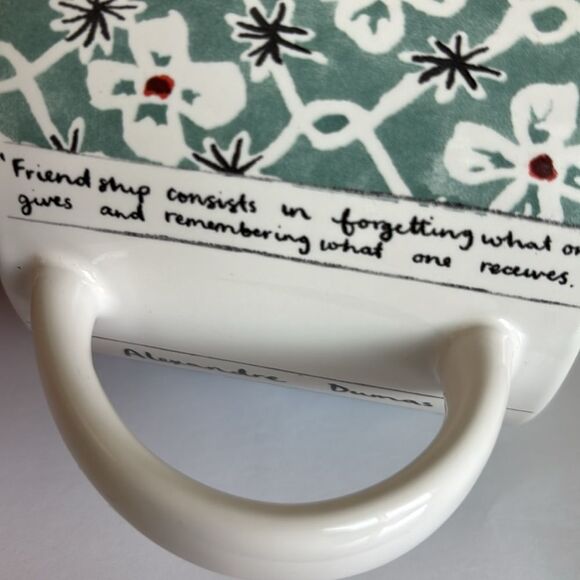 Anthropologie Alexandre Dumas Monogram Initial S Friendship Mug Cup NWT - Picture 6 of 9